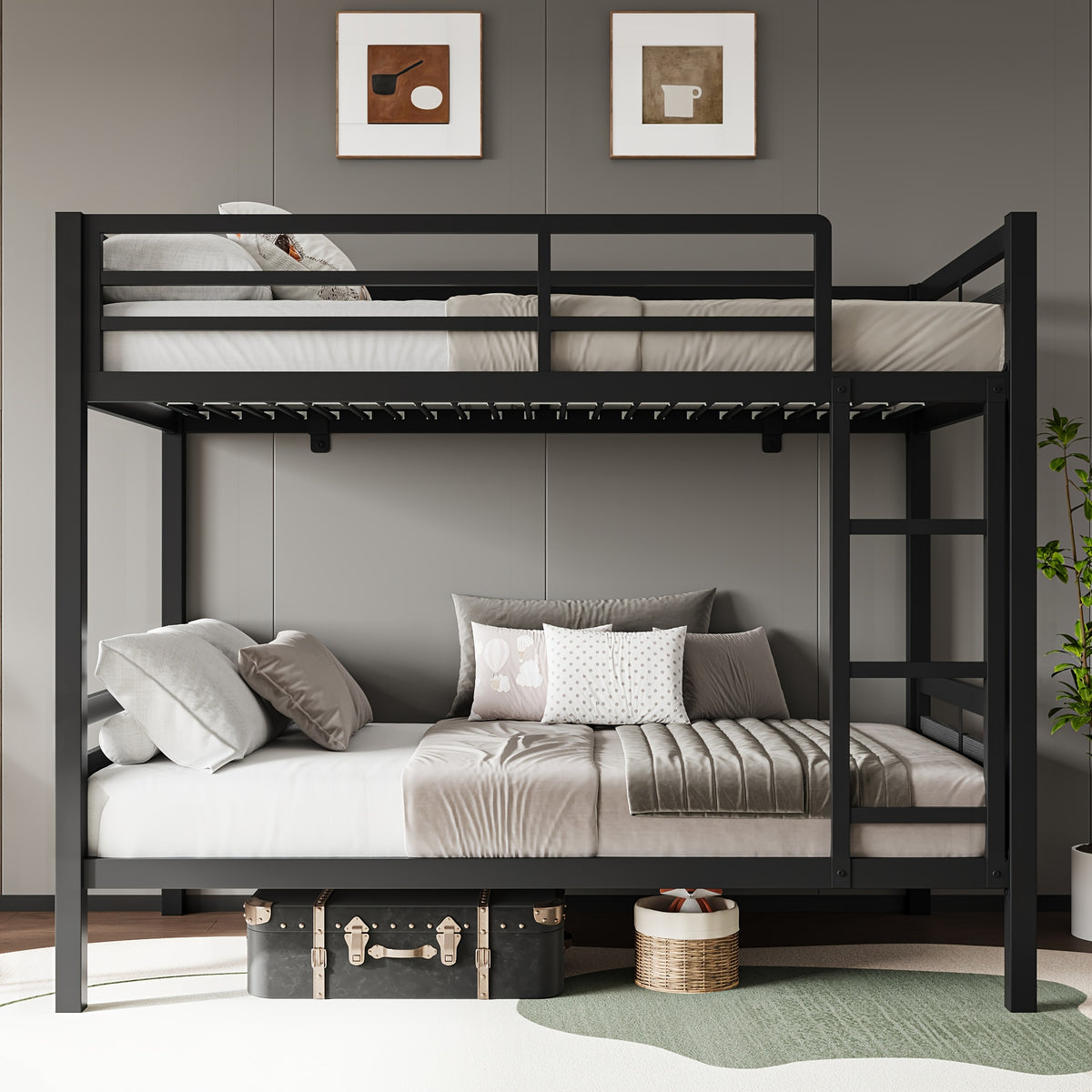 77 5 l heavy duty metal bed frame twin twin full twin bunk - Temu
