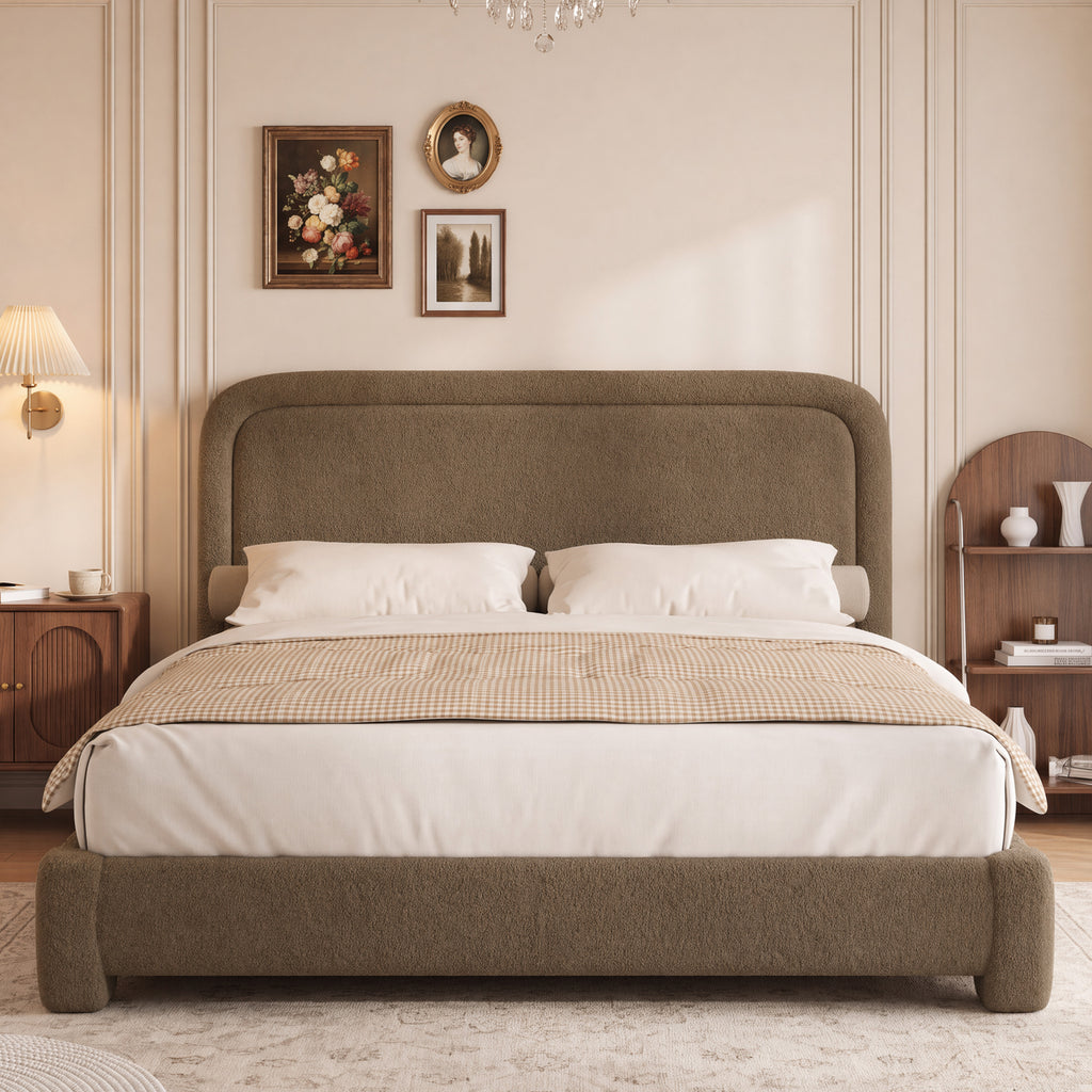 full queen king size bed frame adjustable headboard - Temu