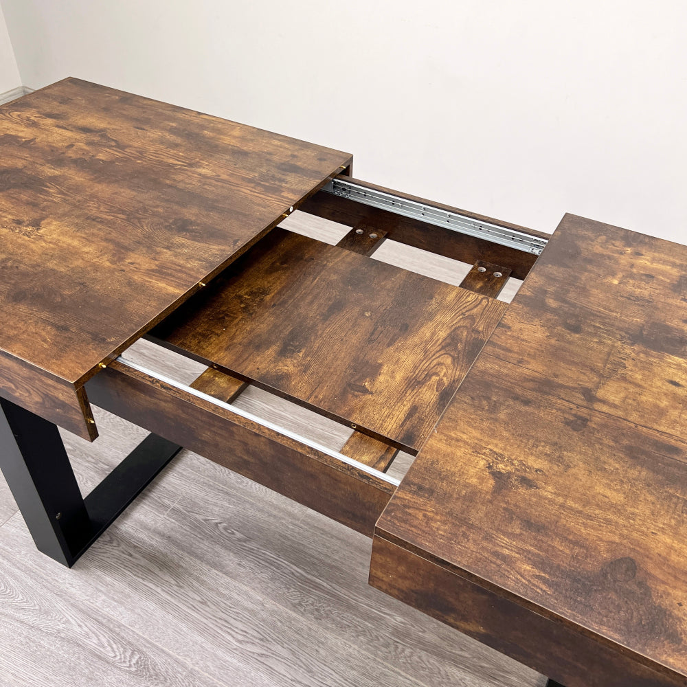 extendable dining room table 6 8 10   wooden - Temu
