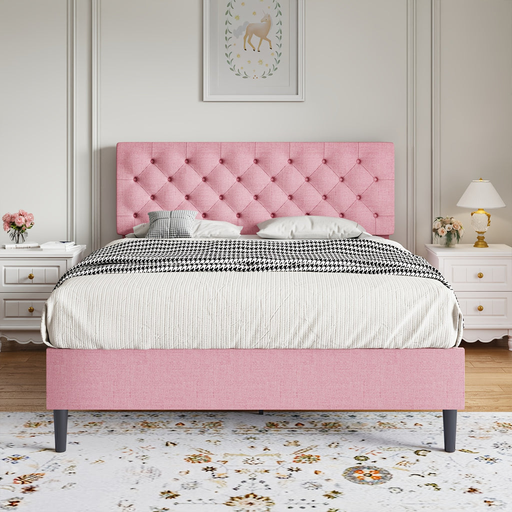 halloween twin full queen king bed frames upholstered - Temu