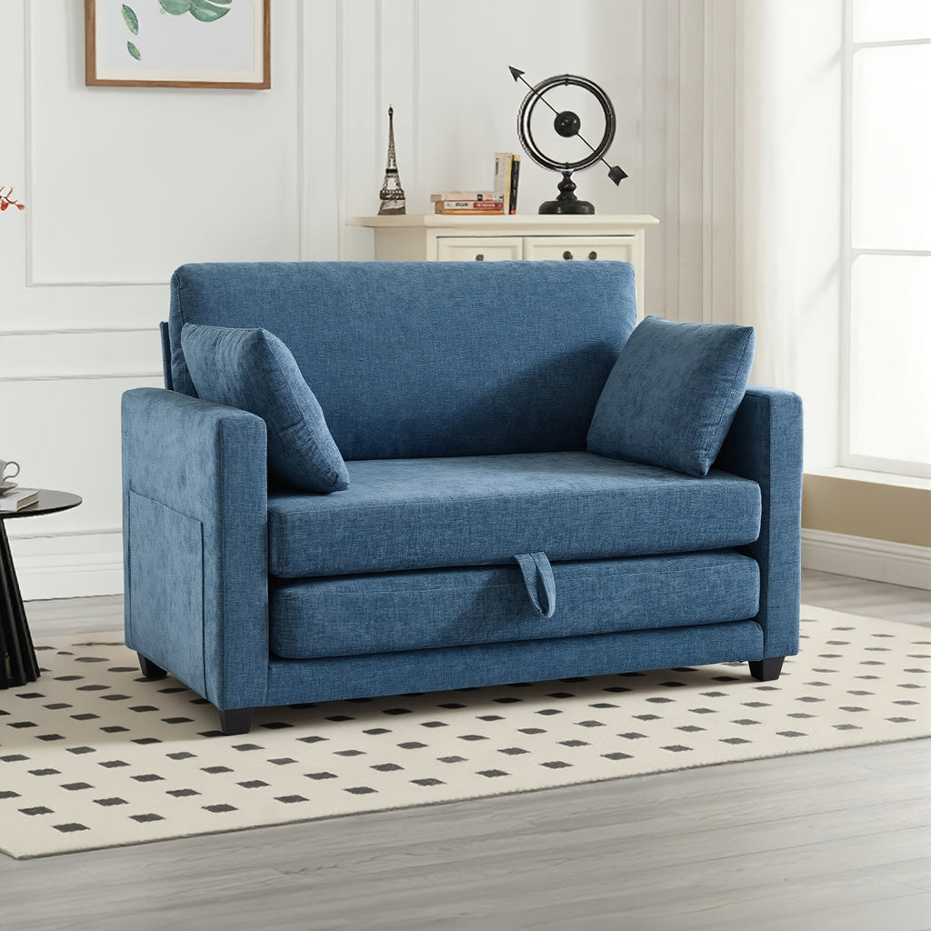 2 in 1 chenille upholstered pull sleeper chair foldable - Temu