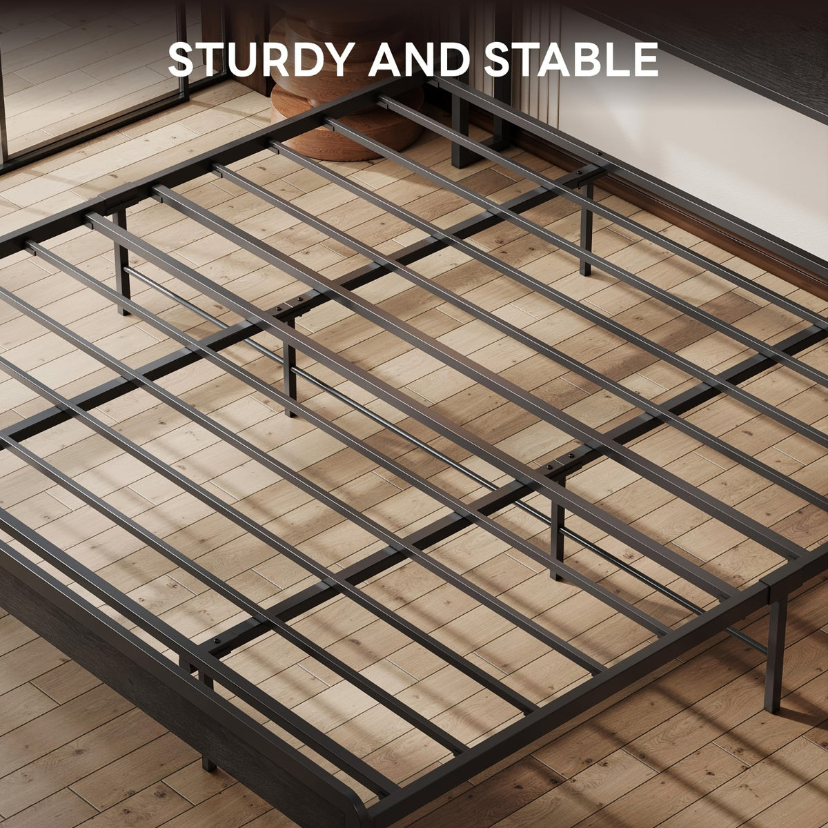 king size bed frame 2 tier storage shelf headboard - Temu