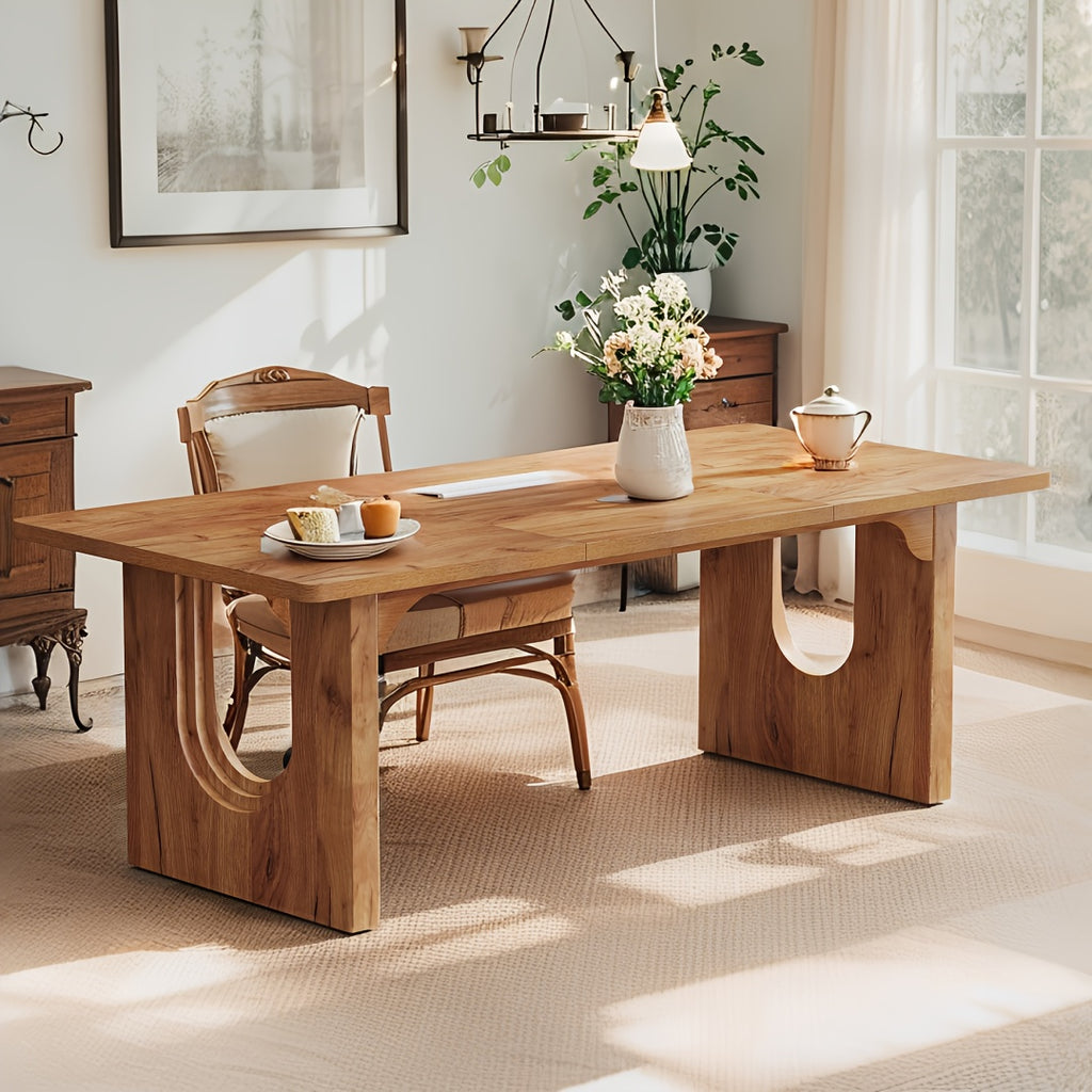 71 wooden dining table   table 6 8 people - Temu