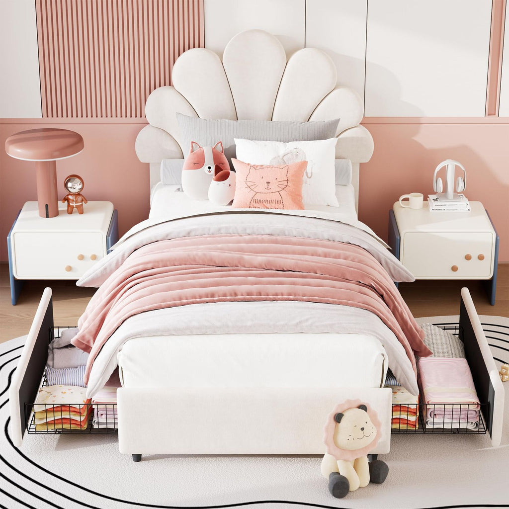 twin size bed frame   girls boys upholstered - Temu