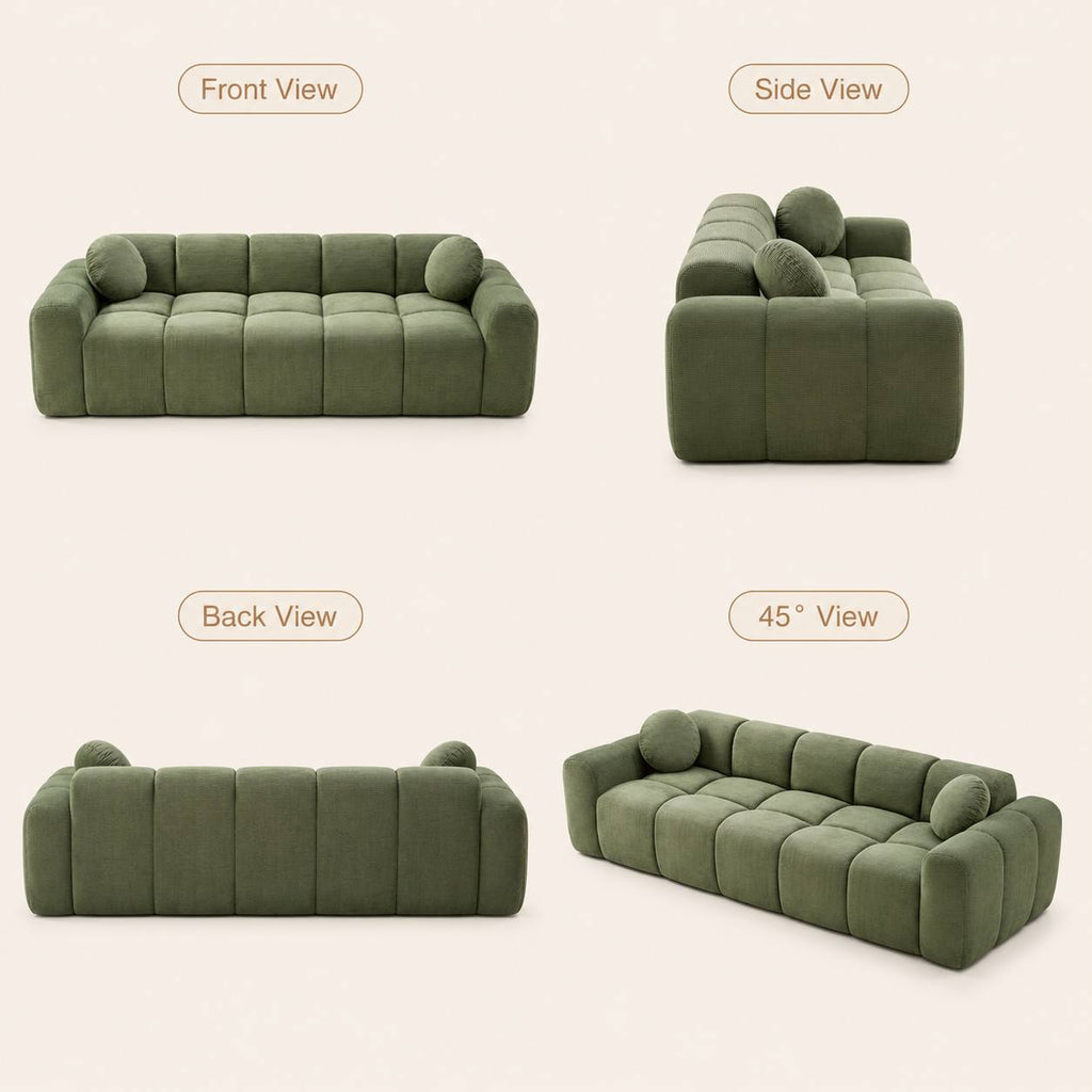 98 4 modern corduroy sofa suitable studio apartment extra - Temu