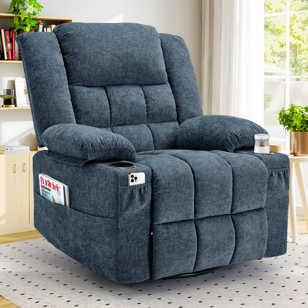 swivel recliner living room single lounge chair medium sized - Temu