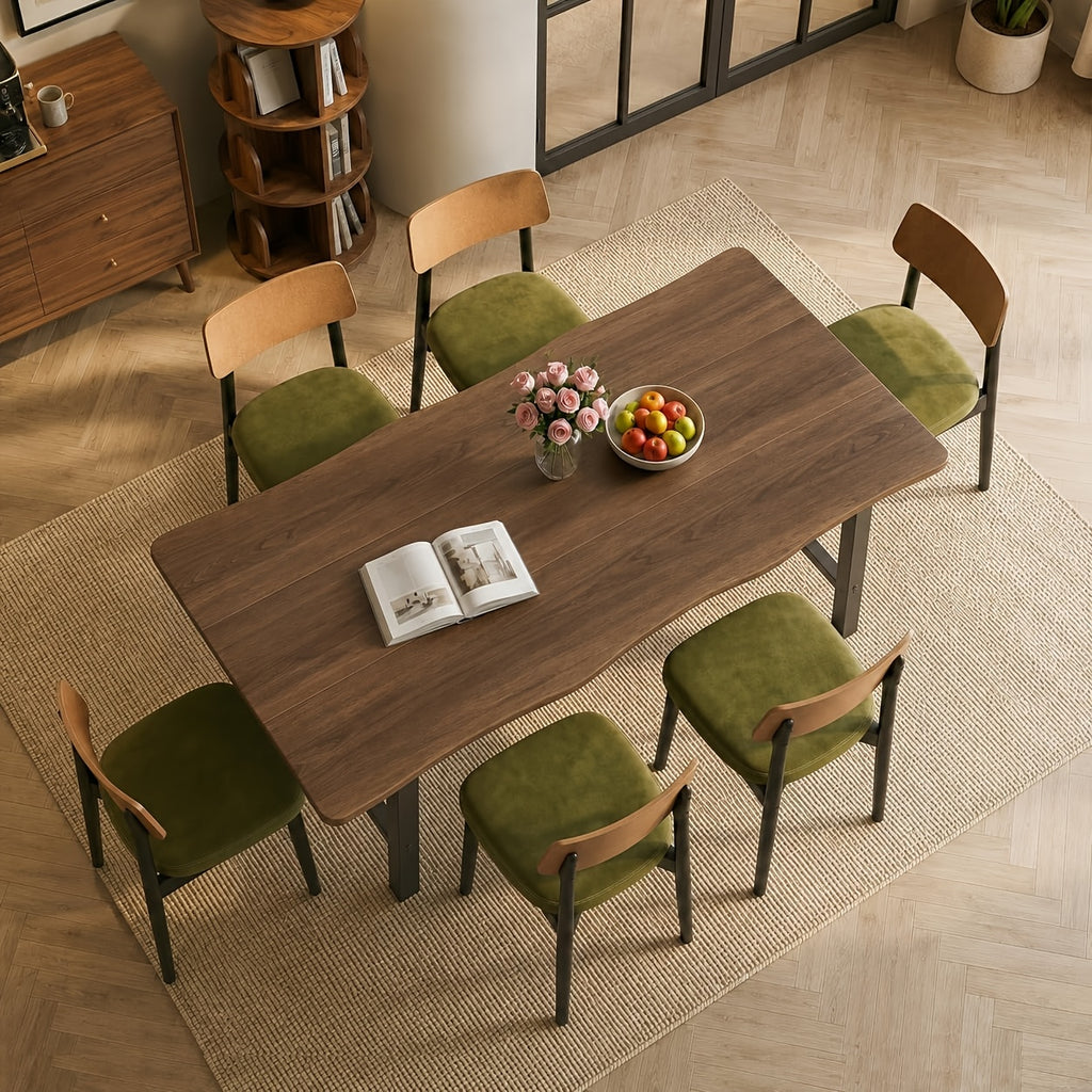 71 farmhouse dining table 6 people rectangular kitchen table - Temu