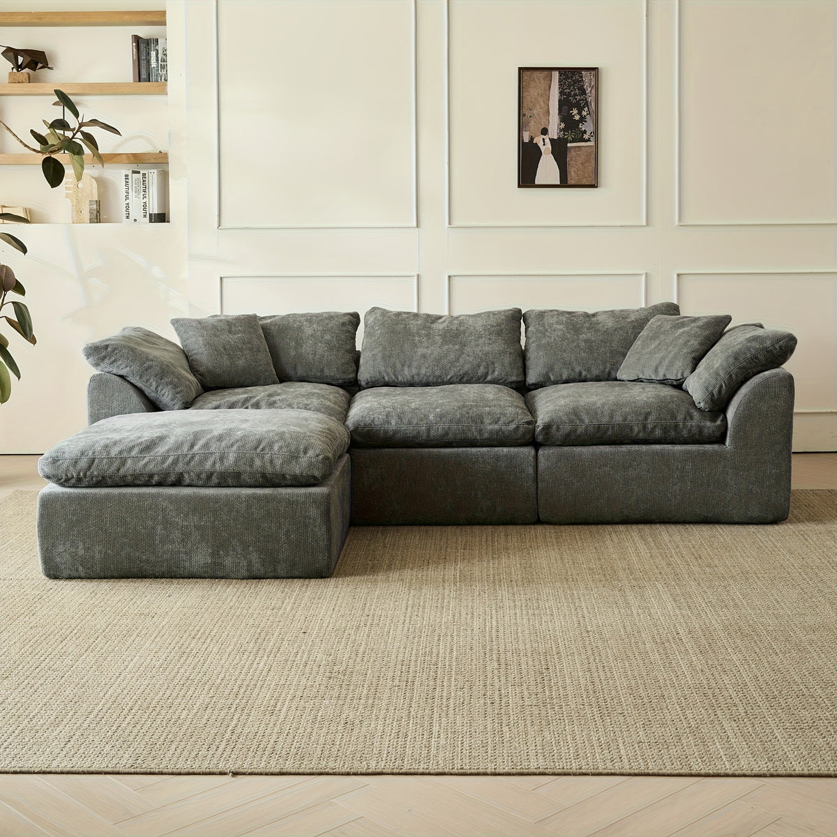 109 modern cloud couches living room deep seat convertible l - Temu