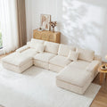 u shaped boneless sectional couches living room modern - Temu