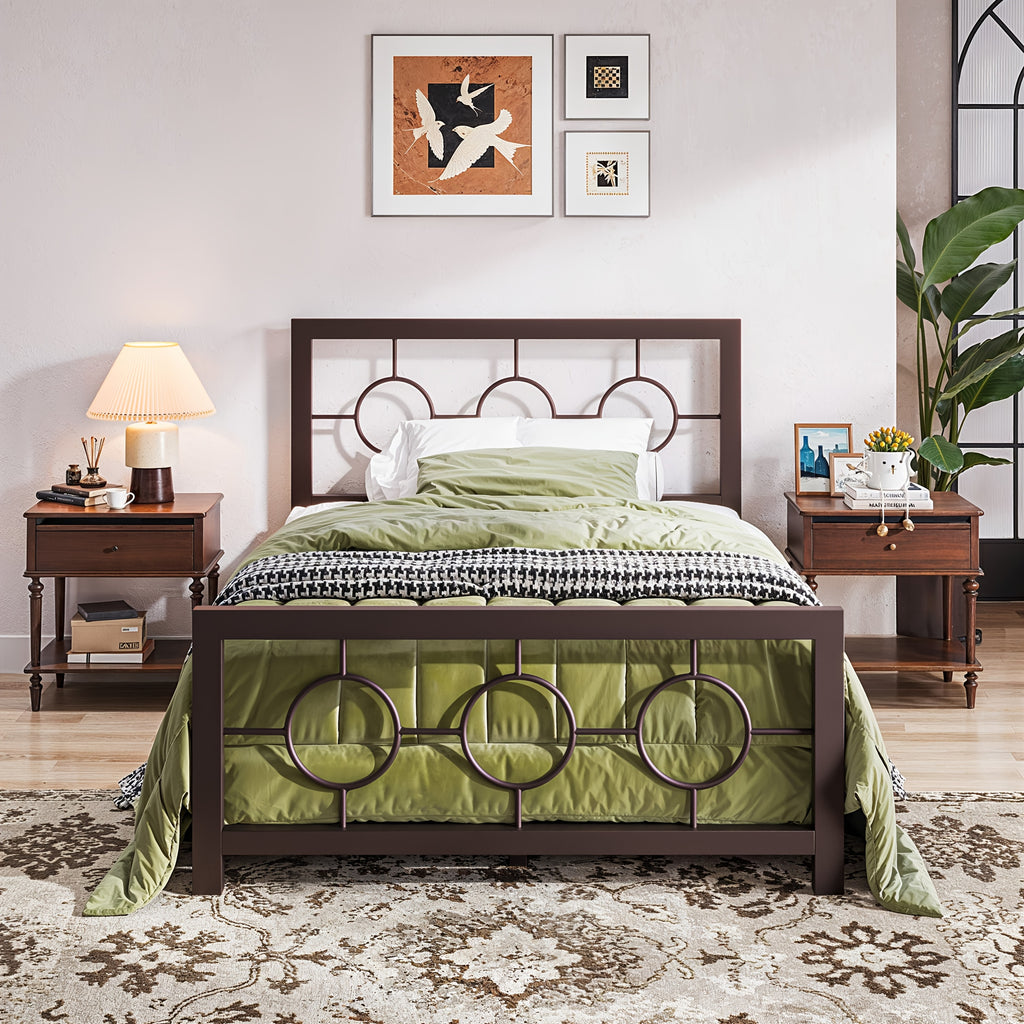 metal bed frame vintage   headboard - Temu