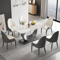 6 seater modern rectangle dining table 63   - Temu