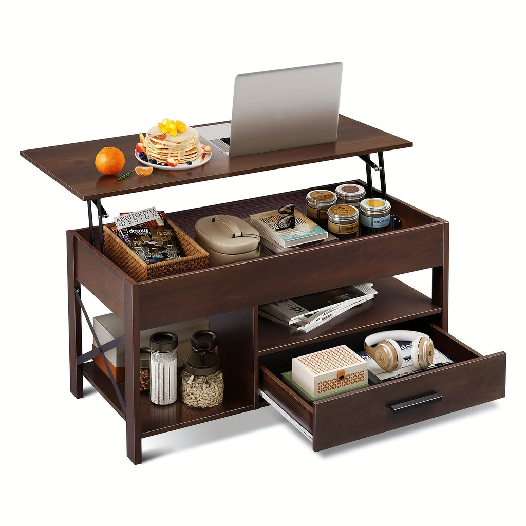 adjustable lift top coffee table storage drawers hidden - Temu