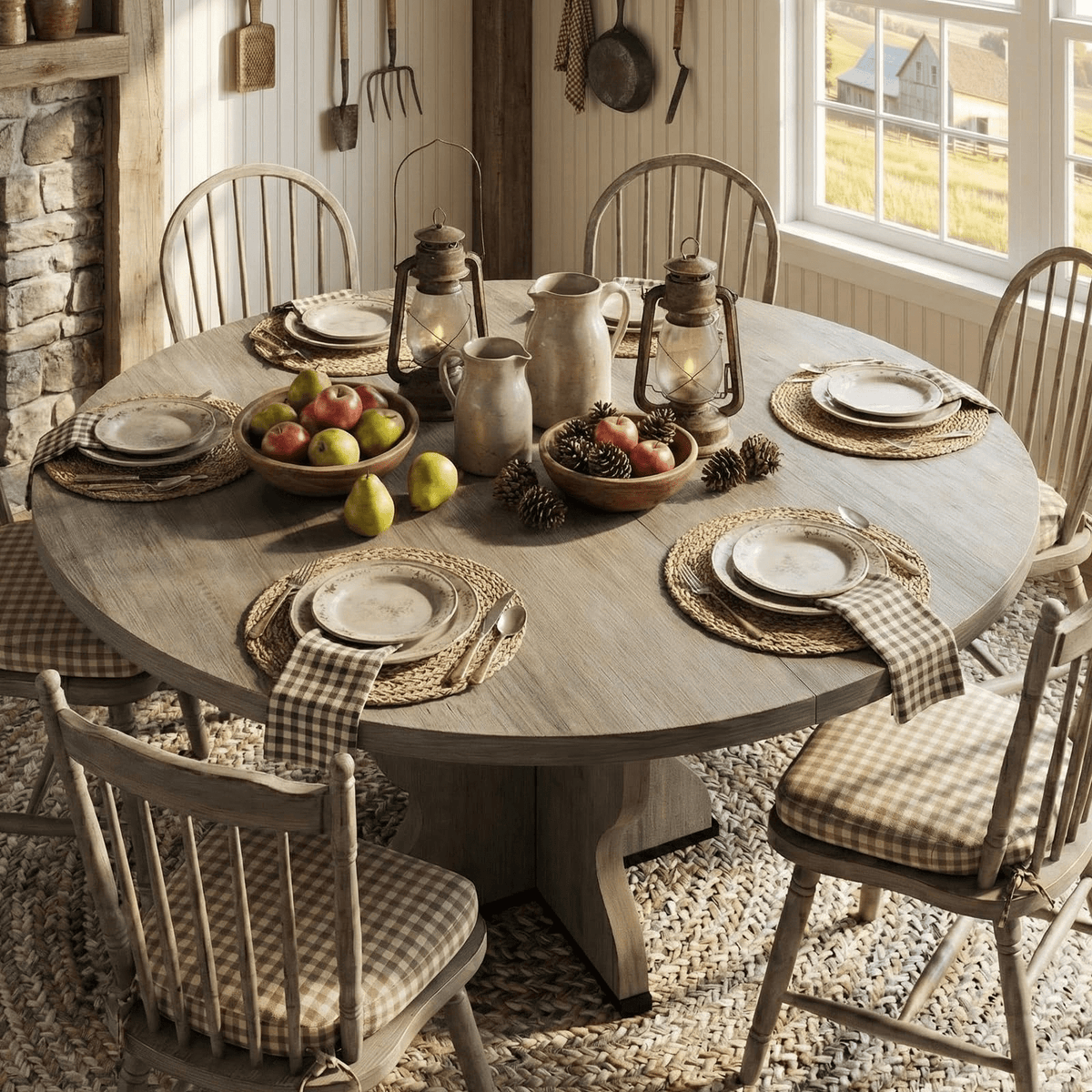 adjustable round dining table measuring 47 63 featuring a - Temu