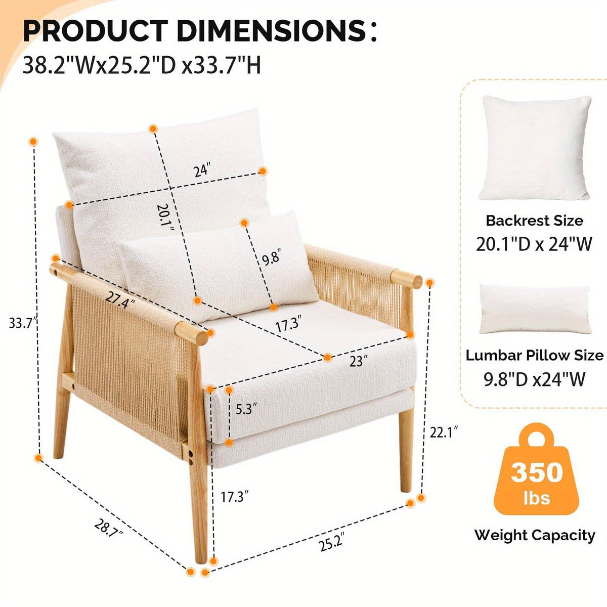century modern accent chair solid wooden armrests - Temu