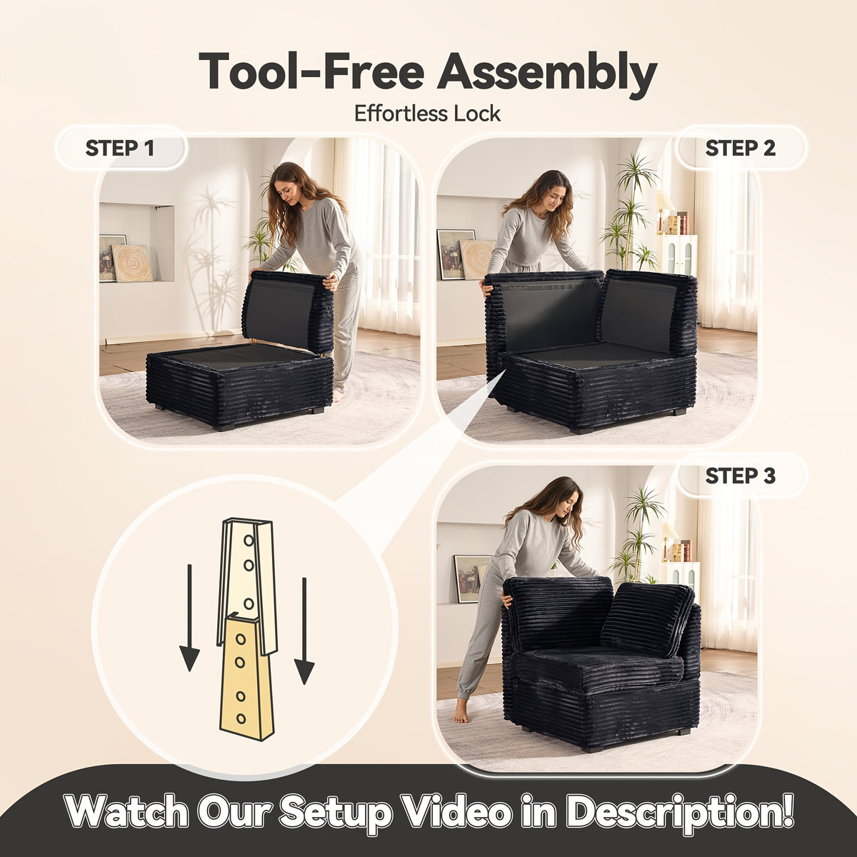 a high back plush single seater lounge chair a side armrest - Temu