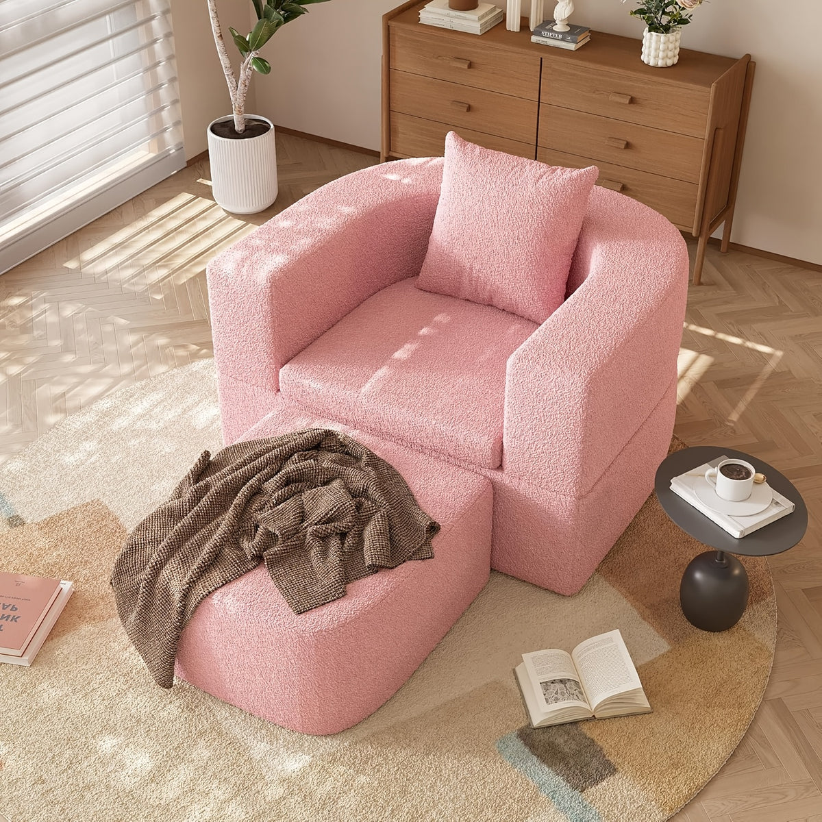 2 in 1 indoor lounge chair modern fashionable sofa bed - Temu