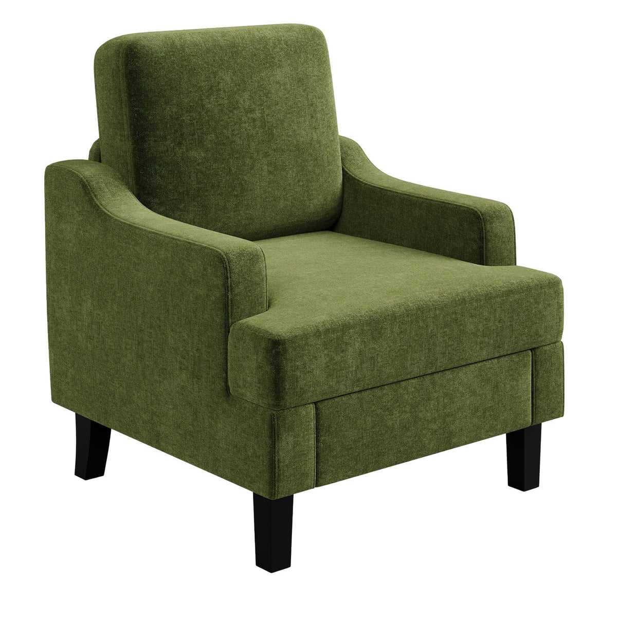 century modern chenille scoop accent chair ergonomic - Temu