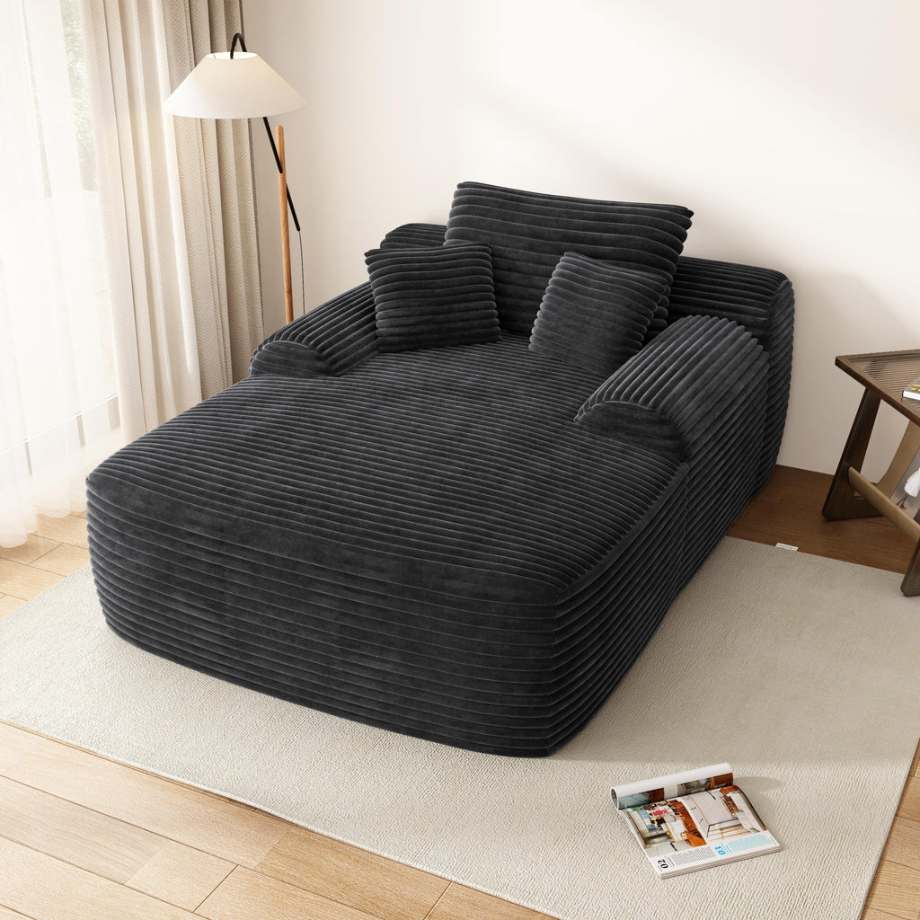chaise lounge chair indoor corduroy upholstered boneless - Temu