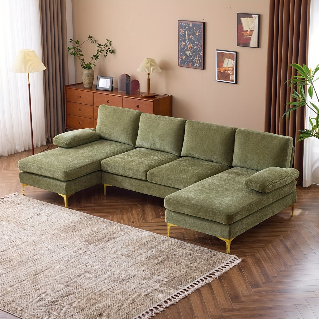 boonlo 110 w large u shape sectional sofa couch 51   - Temu