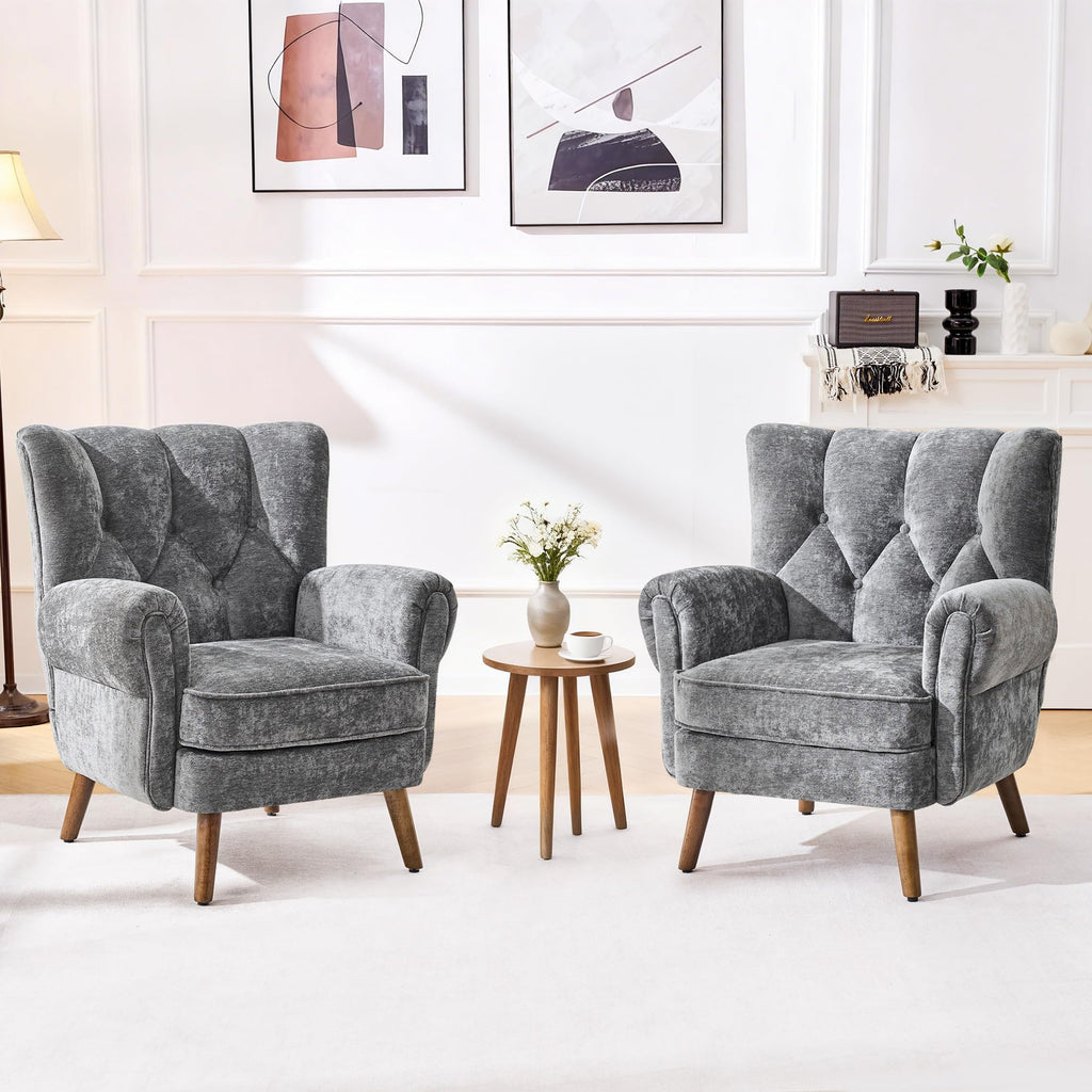 kitchen dining wingback accent chairs living room   - Temu