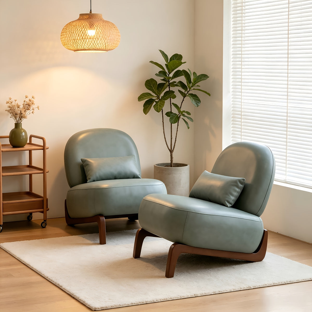 single person lazy sofa without armrests solid wood curved - Temu