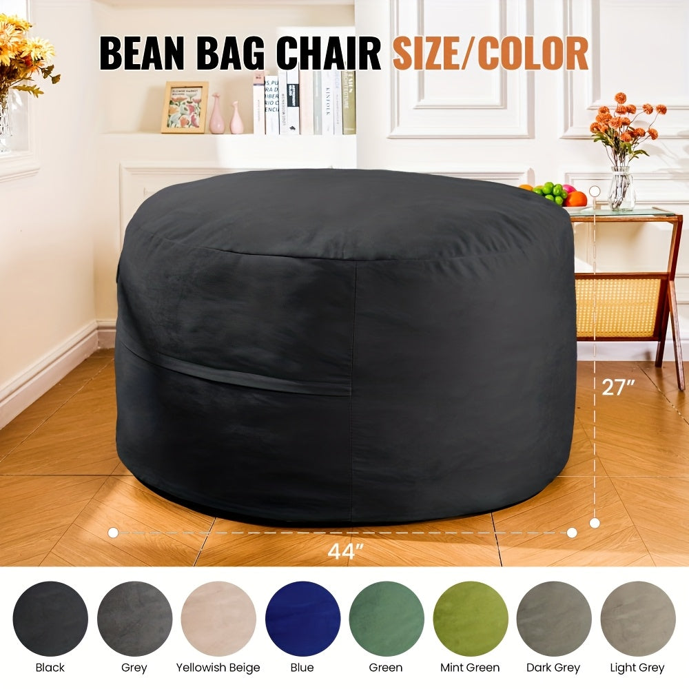 round bean bag chair large size 44 bean bag sofa soft - Temu