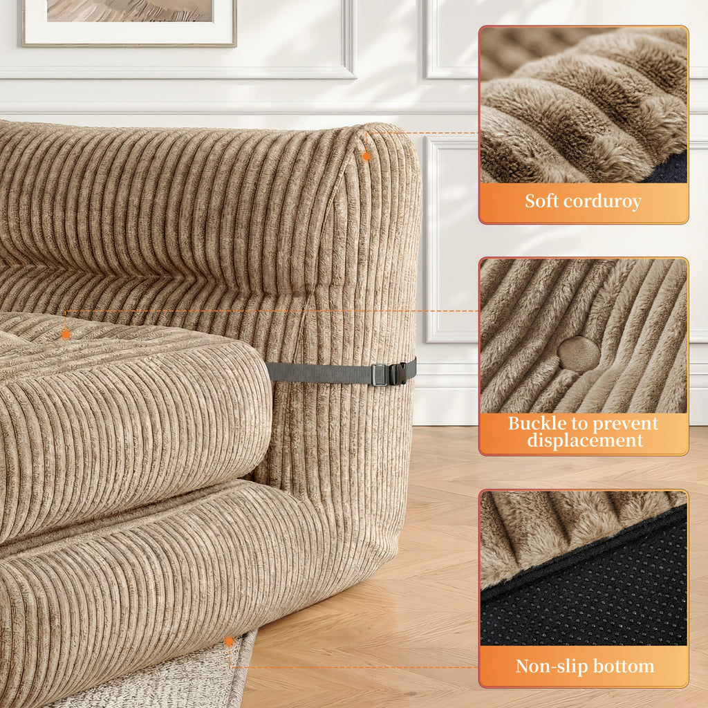 bean bag chair 31 5 high back ergonomic lounge chair 4 - Temu