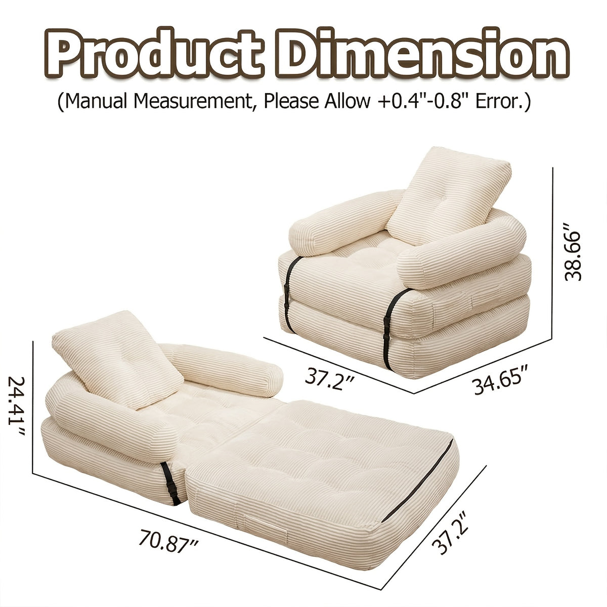 single double detachable adjustable leisure chair thickened - Temu