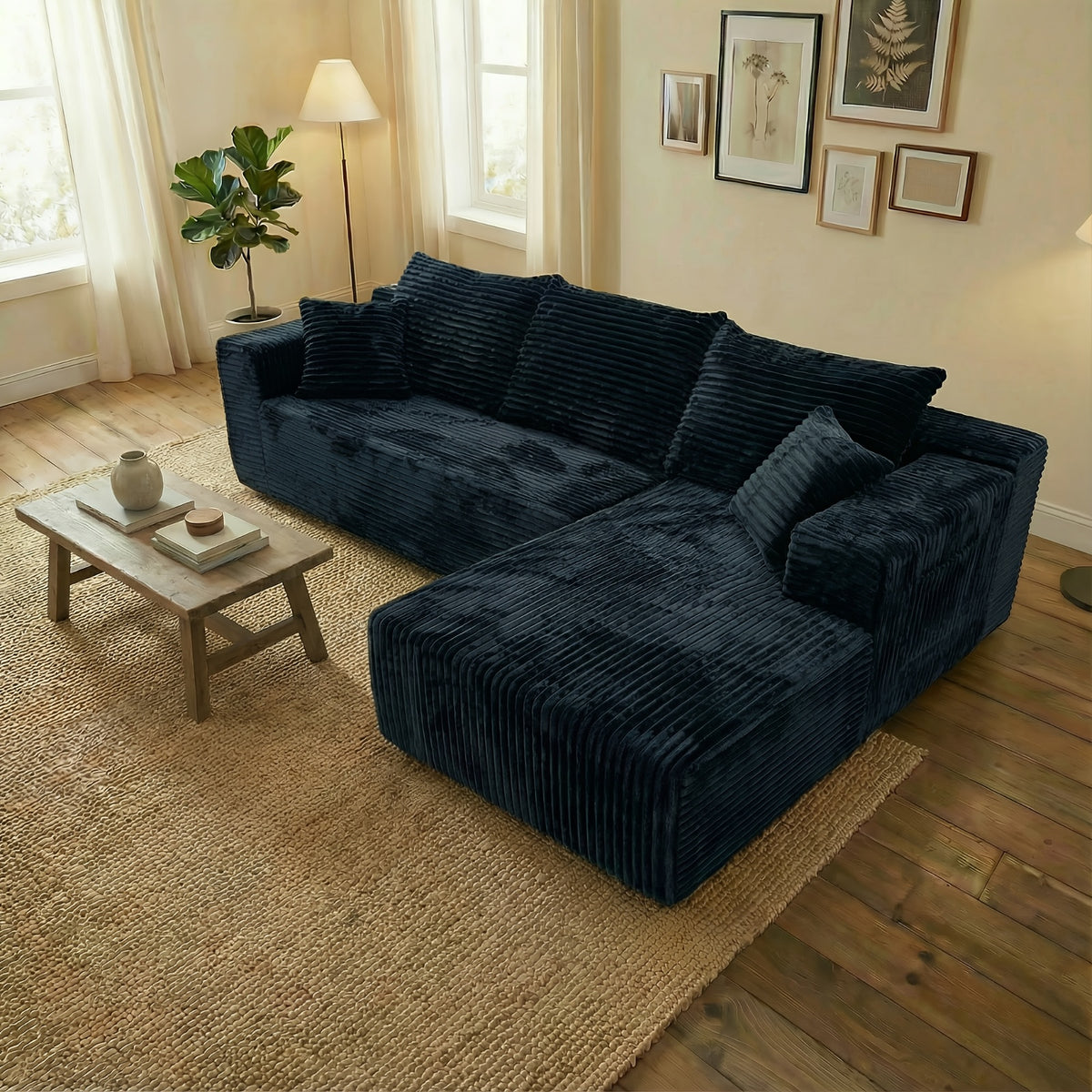 boneless couch living room modular sectional sofa plush - Temu