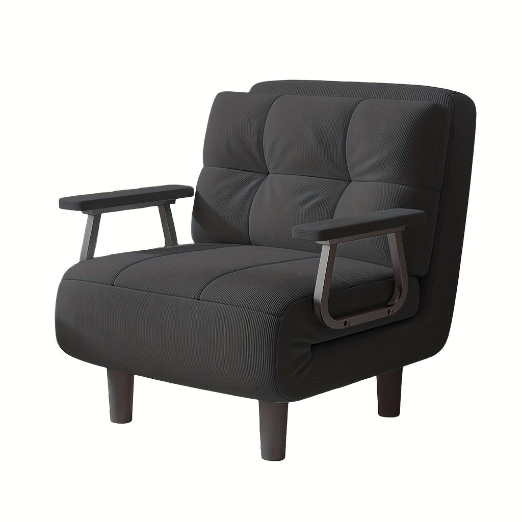 large folding chair bed silvery armrest corduroy sofa 5 - Temu