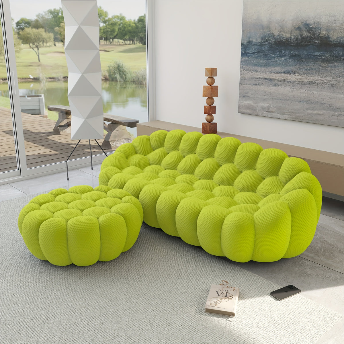 oversized   3d textile material upholstered bean - Temu