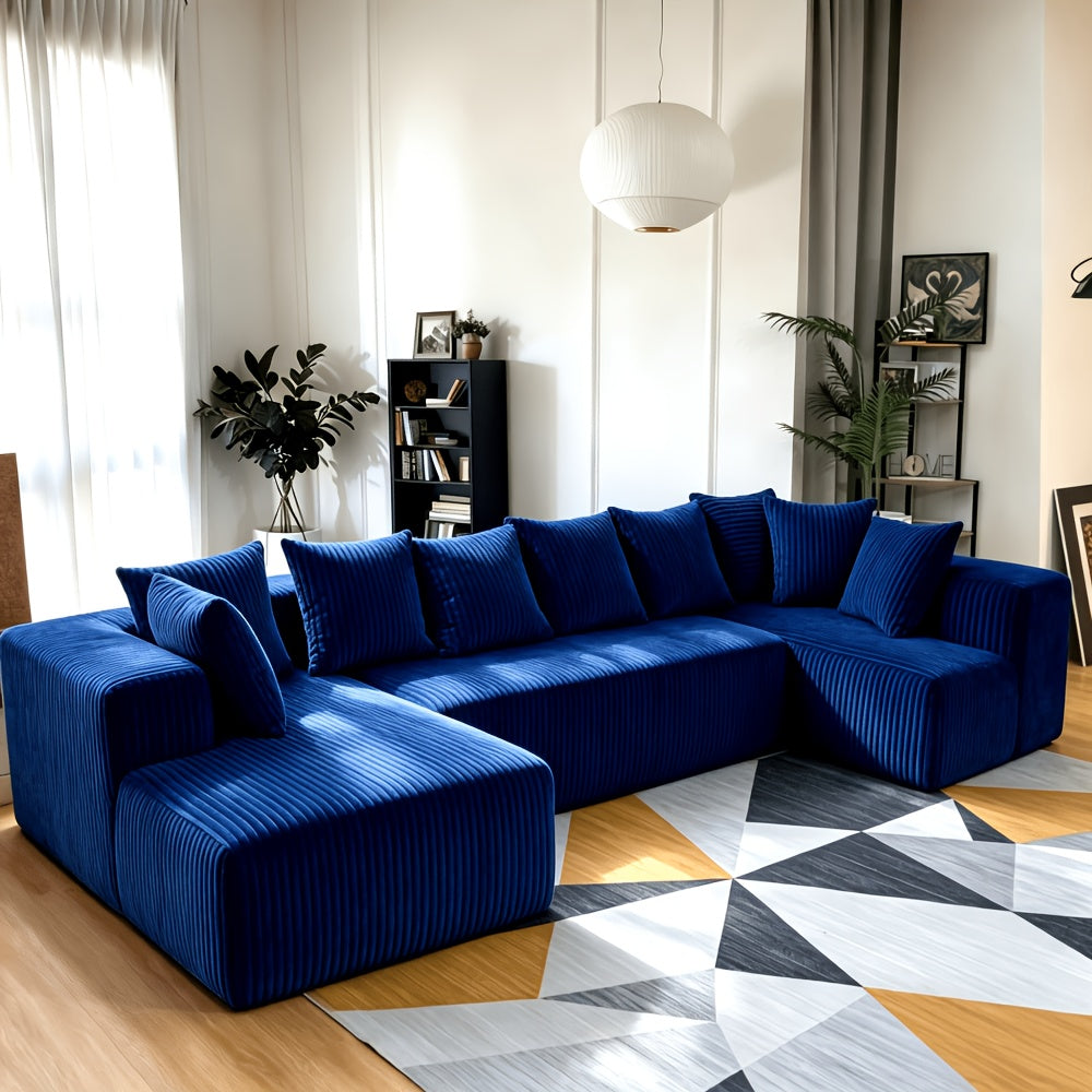 oversized u shaped modular sectional sofa chaise plush - Temu