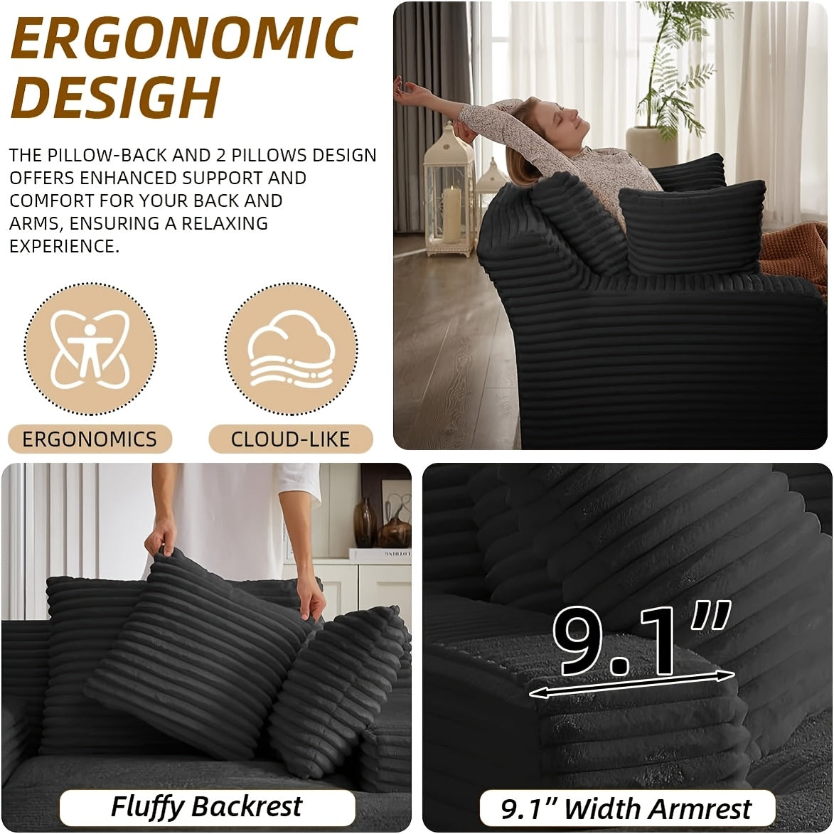 66 1 inch extra large frameless recliner sofa bed indoor - Temu