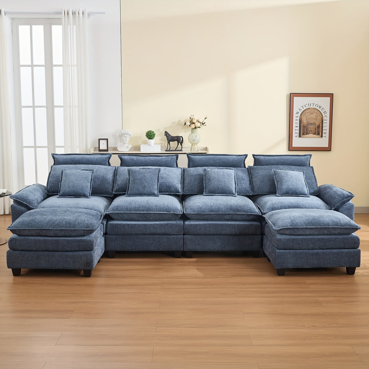 134 cloud modern 4 seater couch detachable headrest modular - Temu