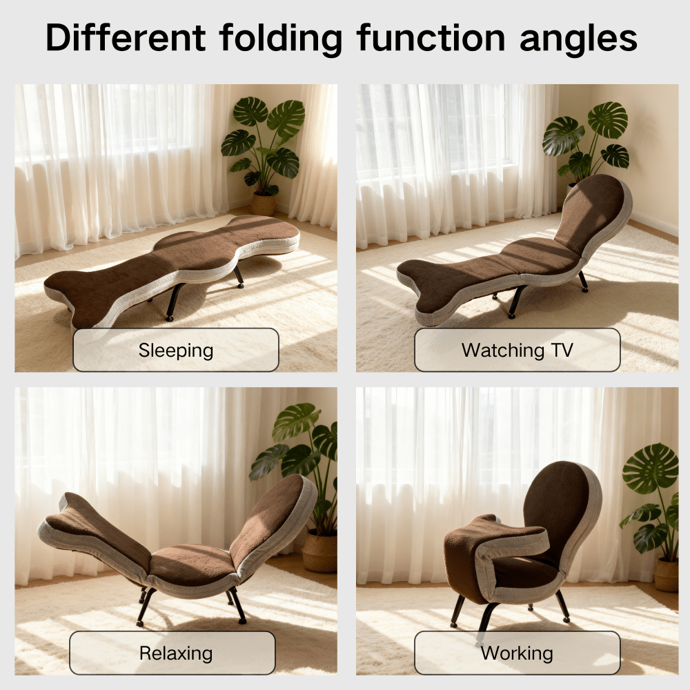 multi functional foldable lazy sofa chair made teddy velvet - Temu
