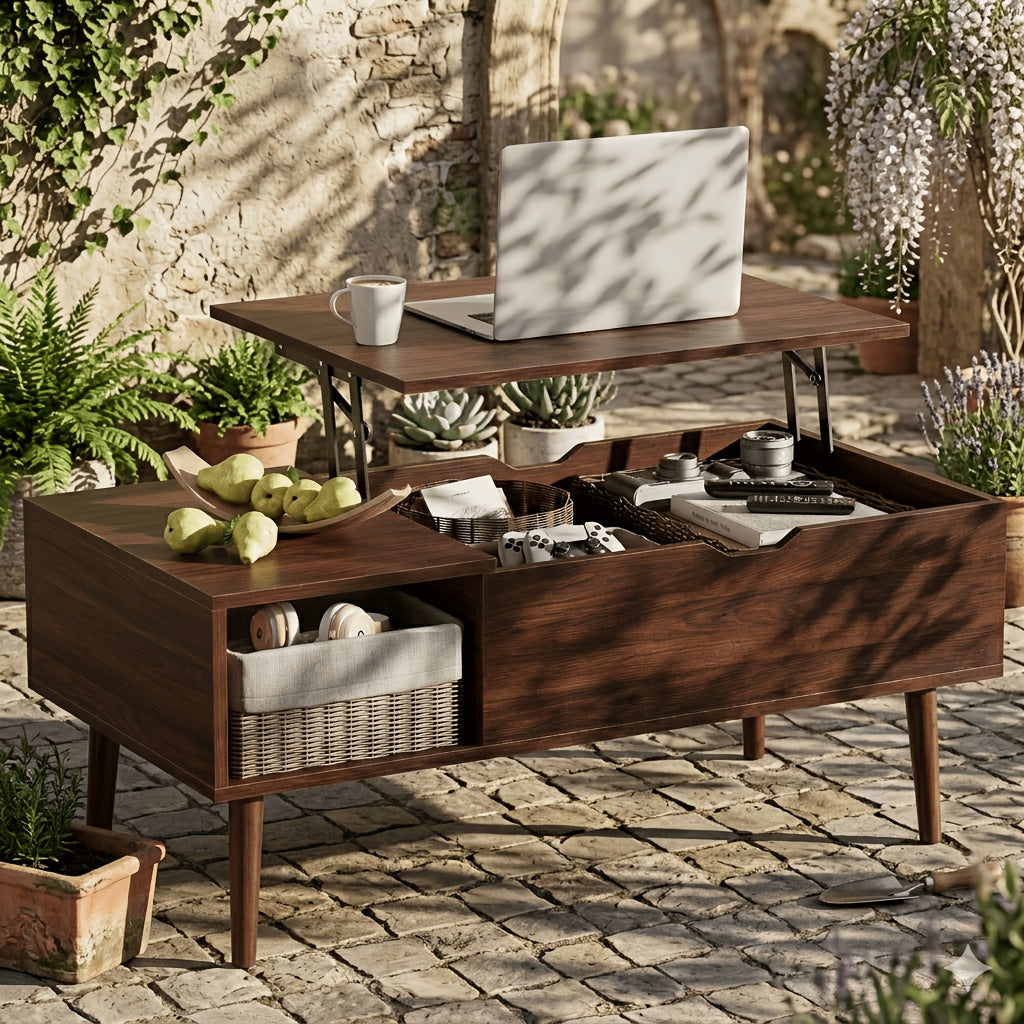 height adjustable wooden   table hidden - Temu