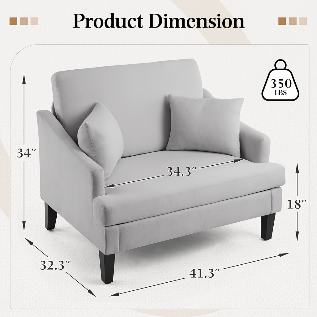 oversized accent chairs set 1 2 33 5 wide seat - Temu