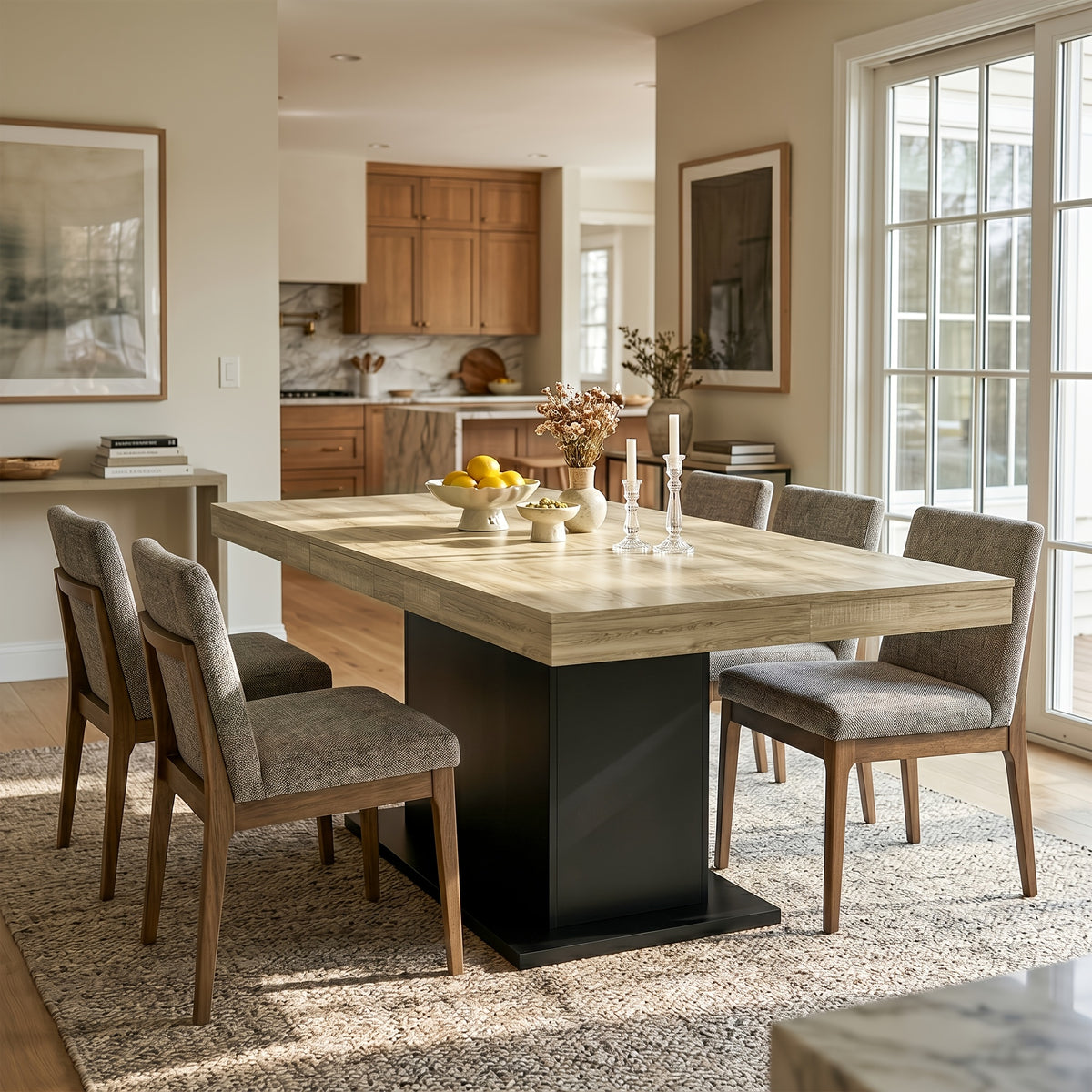 extendable   table 6 8 people 79 adjustable dining - Temu