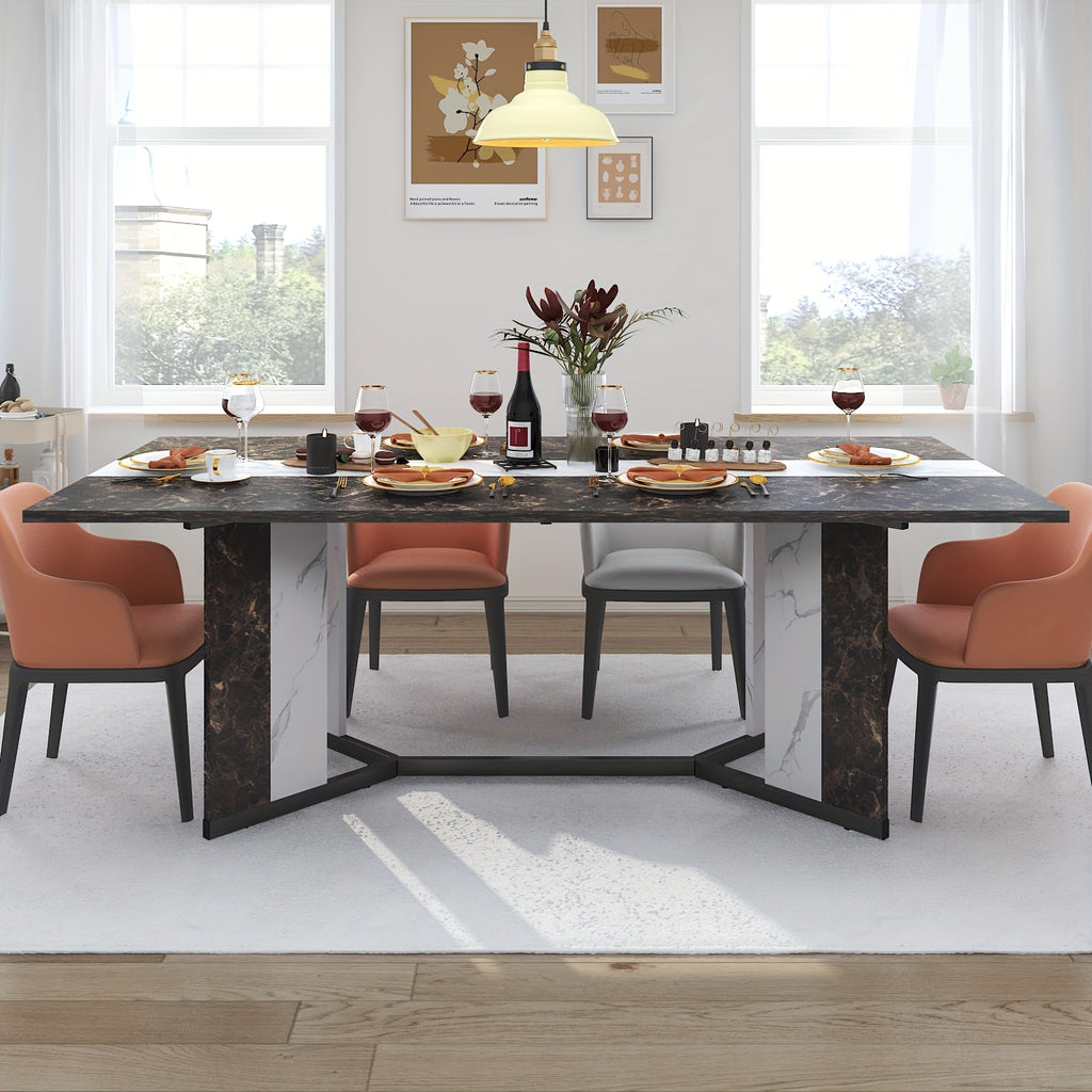 71 rectangle modern dining table office   room - Temu