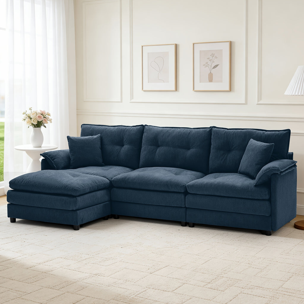 100 inch modern l shaped modular sectional sofa bed movable - Temu