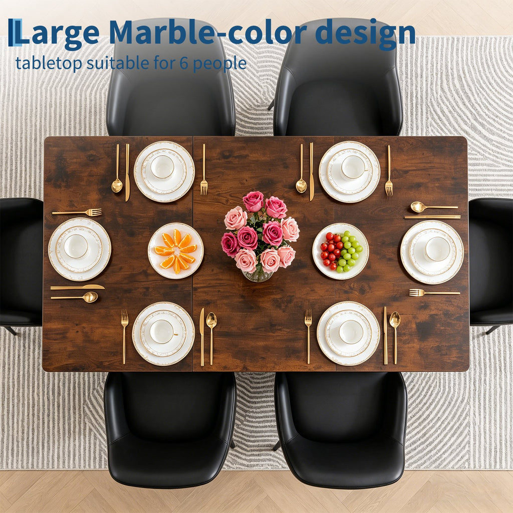 industrial dining table 6 8 people 71 long large - Temu