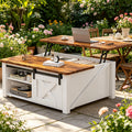 courtyard coffee table lift top coffee table hidden storage - Temu