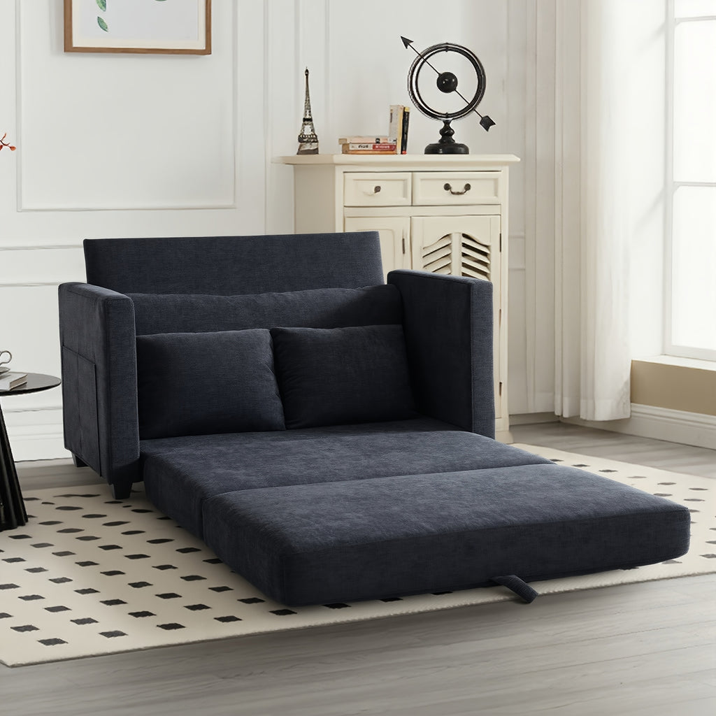 2 in 1 chenille upholstered pull sleeper chair foldable - Temu