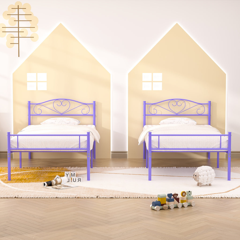 1pc   twin size metal platform bed frame classic - Temu