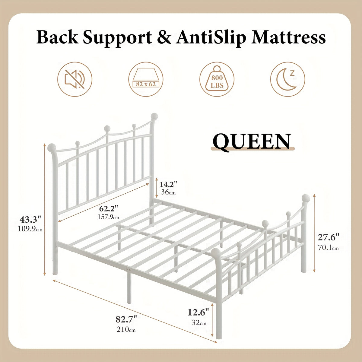 european country style   bed frame retro curved - Temu