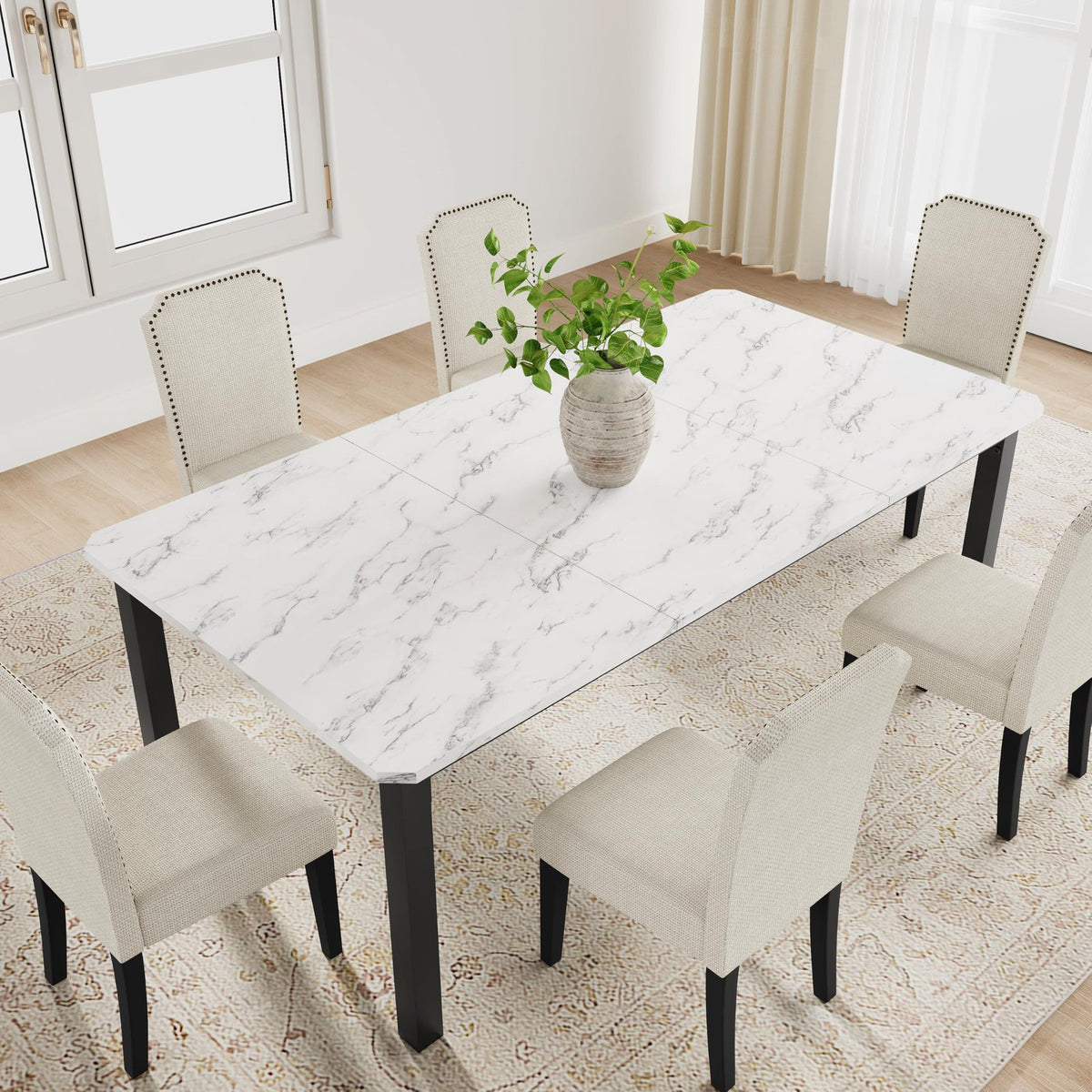 78 7   dining table 6 8 heavy duty metal legs - Temu