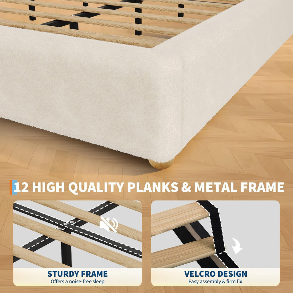 high quality   frame home decor beige king size low - Temu