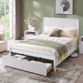 size bed frame 50 tall headboard wood platform - Temu