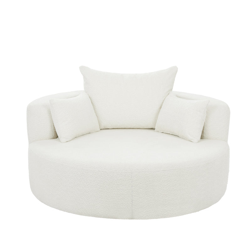 54 360 swivel   accent chair 3 pillows round sofa chair - Temu