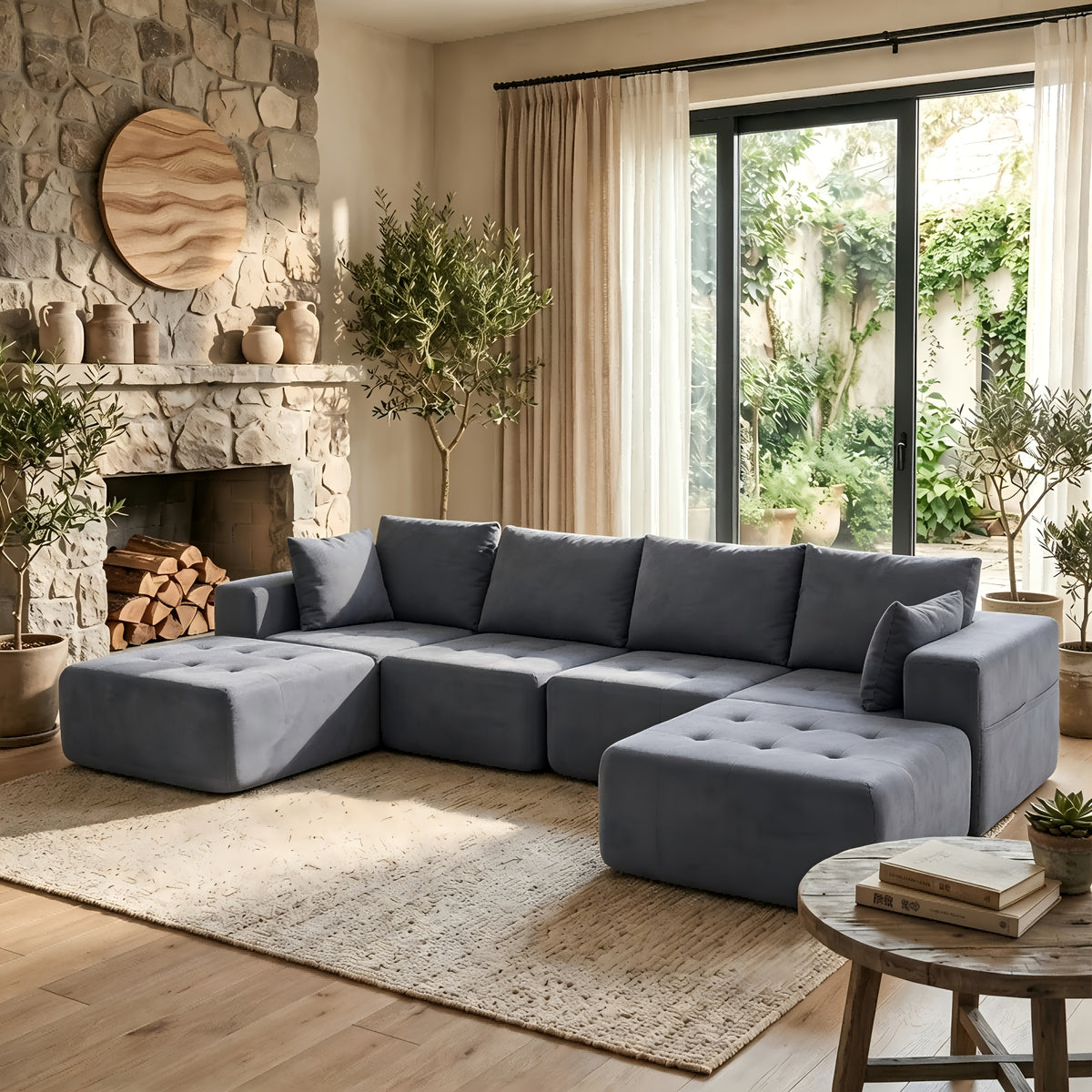 130 oversized cloud sectional couches convertible l u shape - Temu